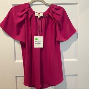 Anna Cate Landon Top in Fuschia